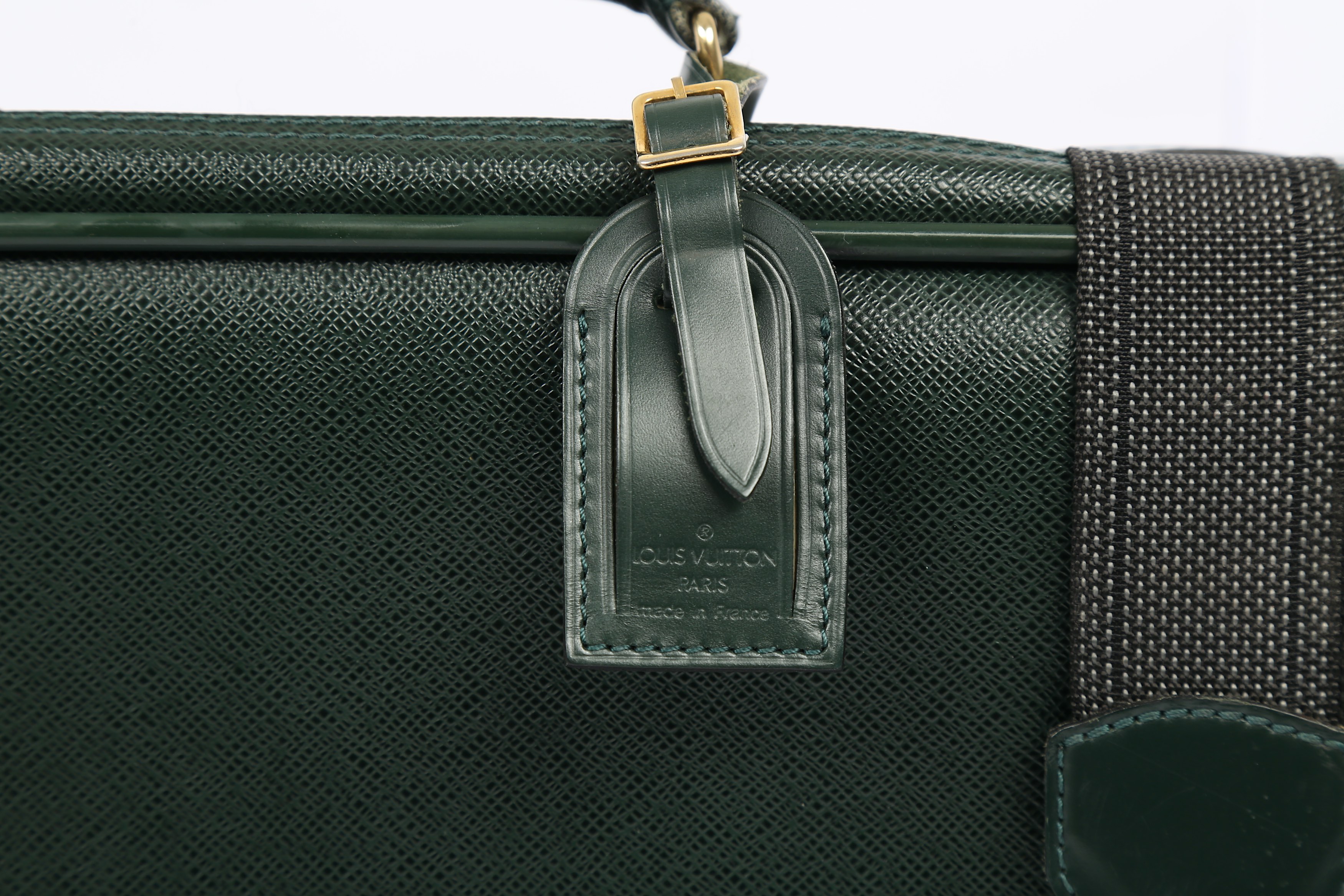 Louis Vuitton Green Taiga Mitka Suitcase 53 - Image 6 of 8