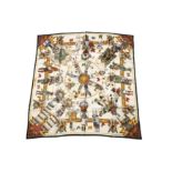 Hermes 'Kachinas' Silk Scarf