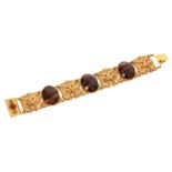 Askew Tigers Eye Scarab Bracelet