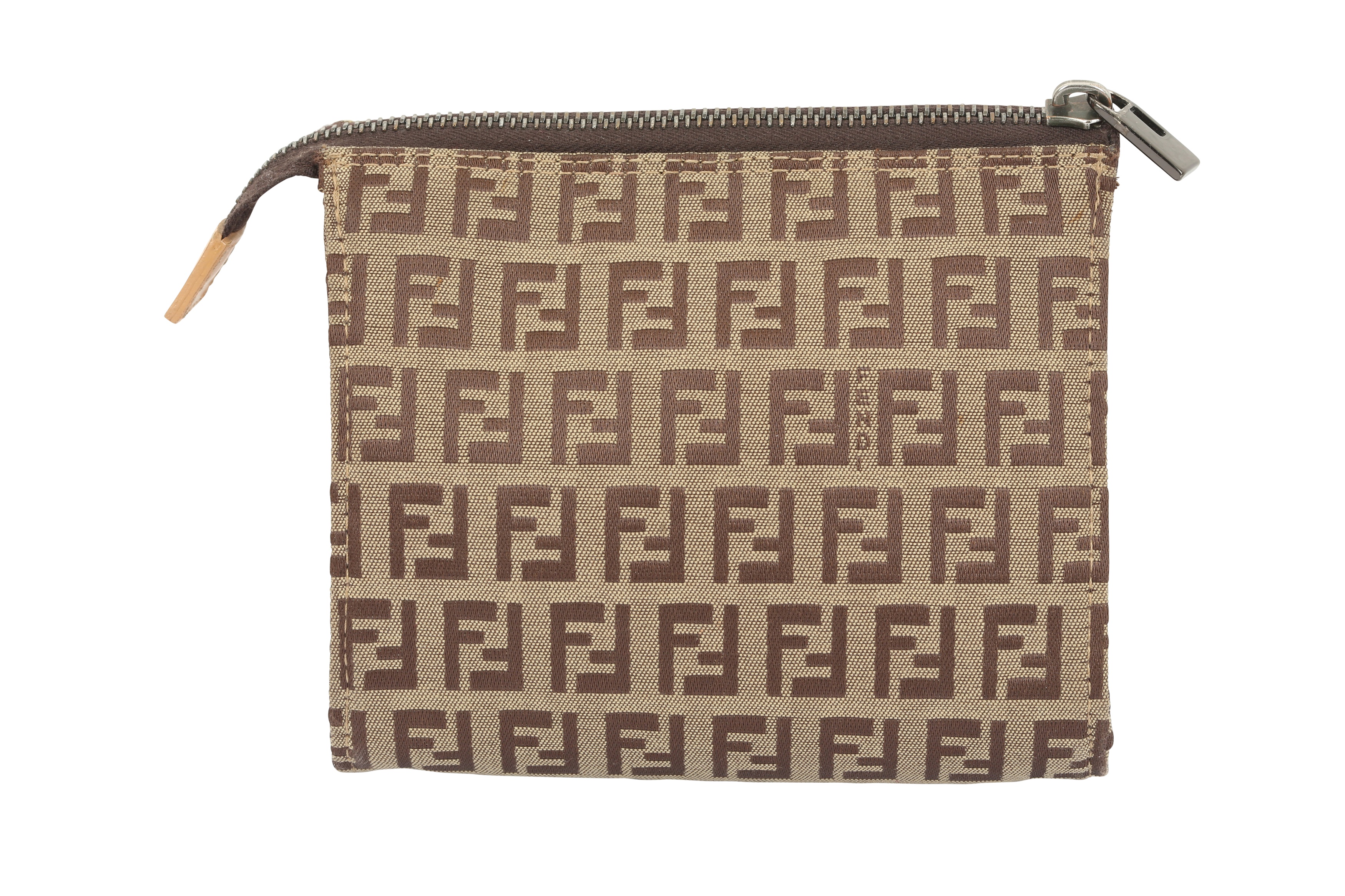 Fendi Beige Monogram Pouch