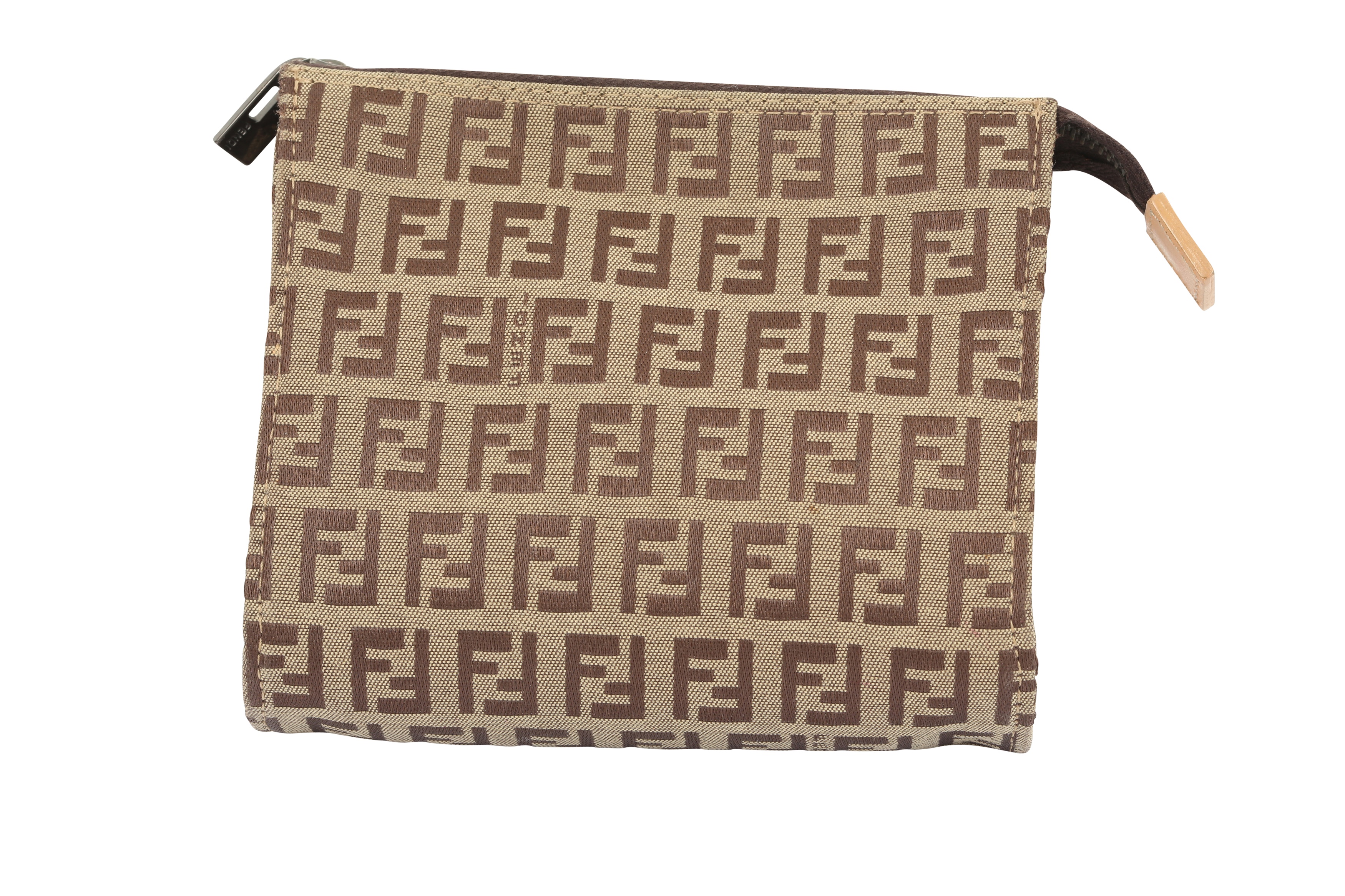 Fendi Beige Monogram Pouch - Image 2 of 5