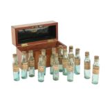 A 19th century mahogany rectangular apothecary case,