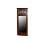 An early 19th century Federal American mahogany pier mirror