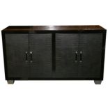 A contemporary Maitland-Smith ebonised sideboard