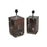 A pair of contemporary 'Basu Black' table lamps