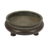 A 19th century Chinese bronze censer