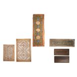 Six Decorative Wooden Panels