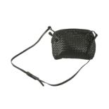 Bottega Veneta Black Intrecciato Crossbody