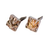 A pair of Matti Hyvarinen for Sirokoru silver cufflinks