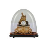 A Womelsdorf Clermont two train mantel clock,