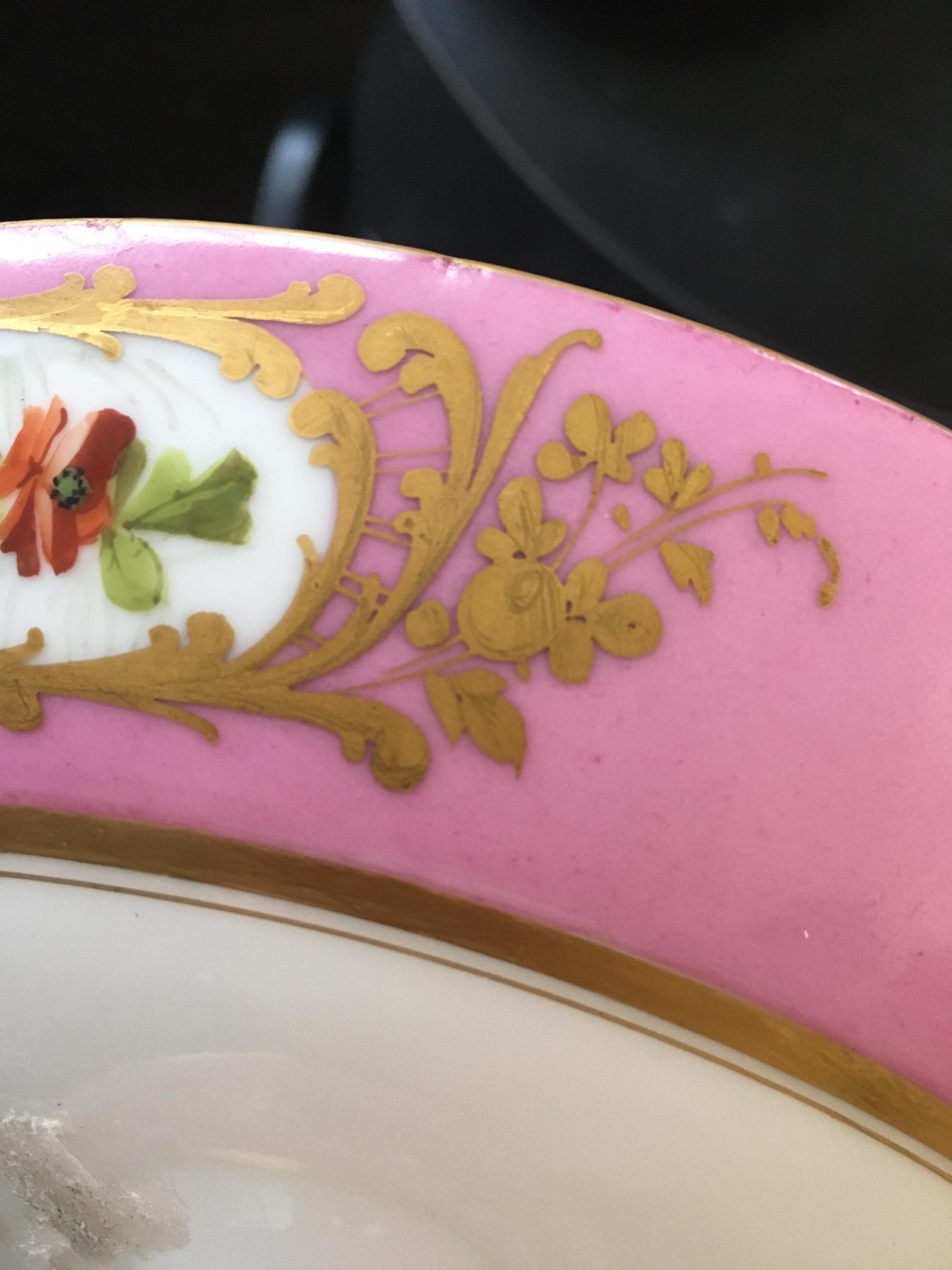 A late 19th/20th century French Sevres style porcelain tray, - Image 8 of 18