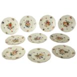 Herend: a set of ten Herend porcelain plates,