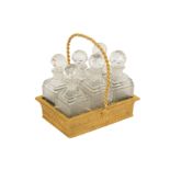 A French 19th century gilt metal basket,