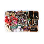 A large quantity of costume jewellery