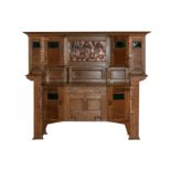 A large Arts and Crafts oak dresser, attributed Shapland and Petter