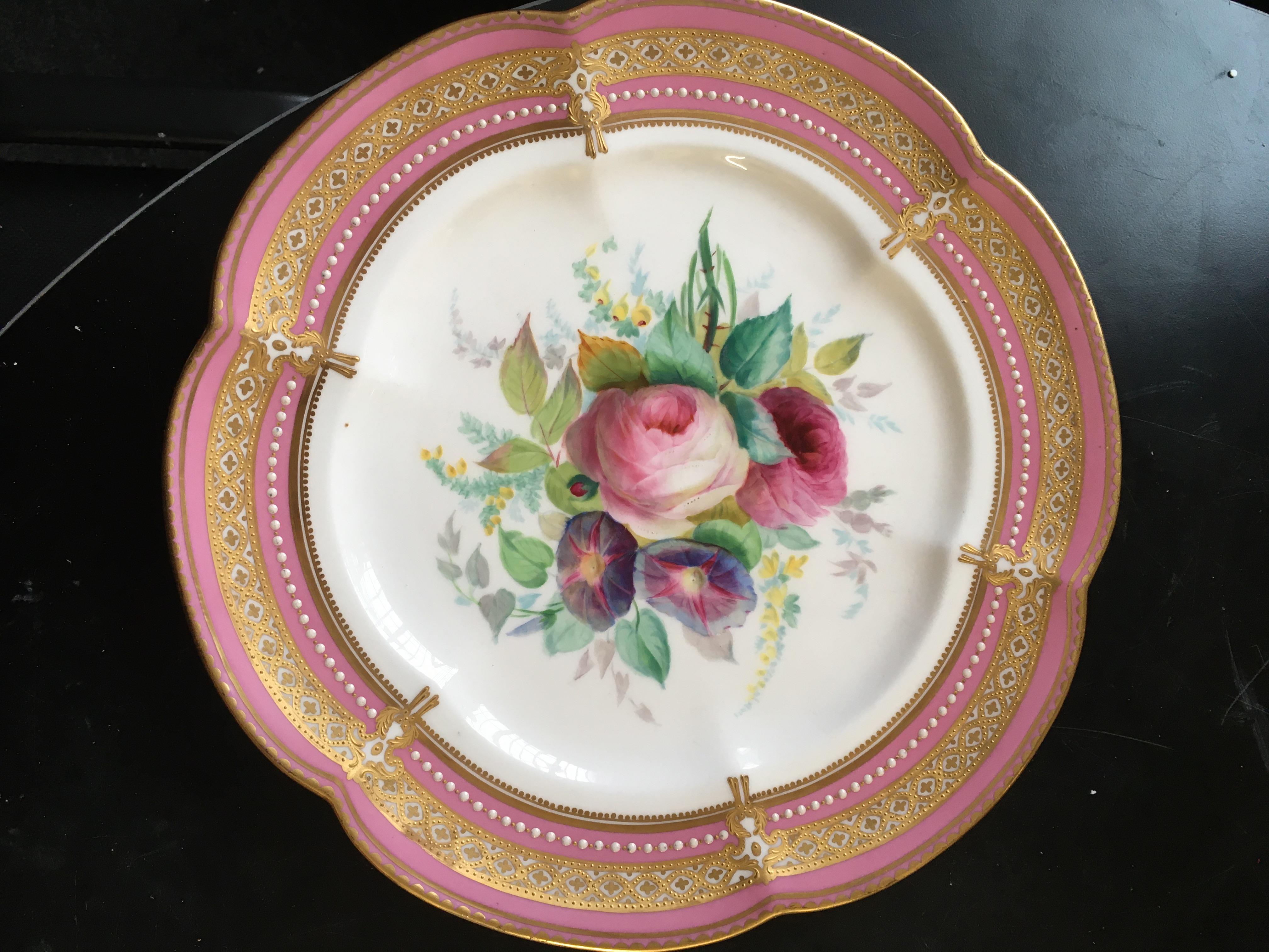 A late 19th/20th century French Sevres style porcelain tray, - Image 15 of 18