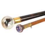 A Victorian millefiori handled cane