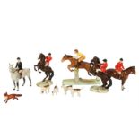 A Beswick hunt set