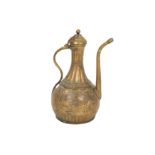 An Engraved Copper-Gilt (Tombac) Ewer