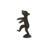 A bronze model of a dancing bear, in the style of Hagenauer,