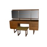 A 1960s teak dressing table designed by Gunther Hoffstead for Uniflex