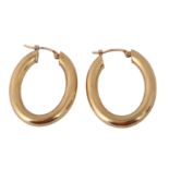 A pair of hoop earrings