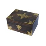 A mid Victorian Coromandel Sewing Box