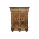 A late 17th Century Austrian pine armoire