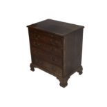 A George III mahogany bachelors chest