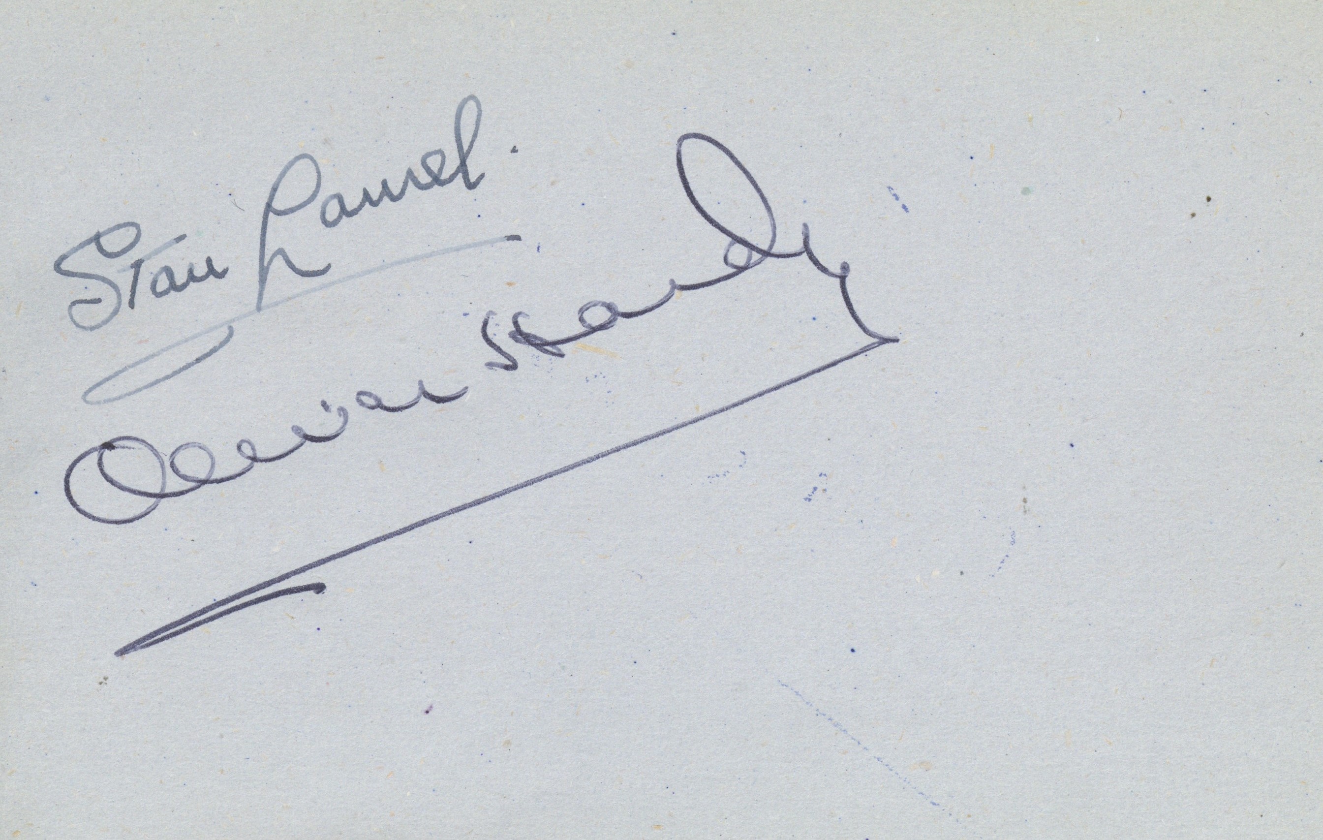 Autograph Album.- Incl. Laurel & Hardy