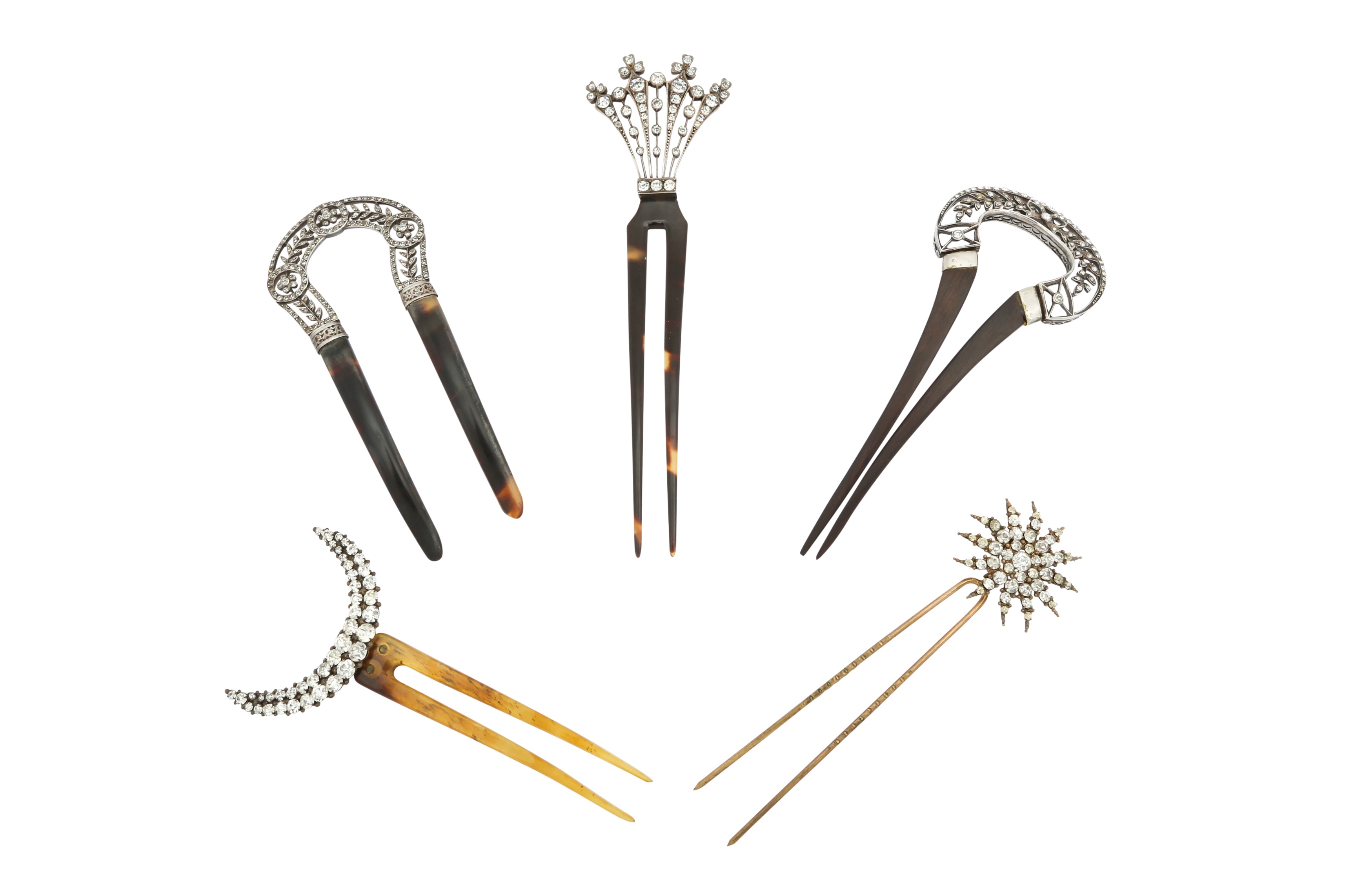 λ A collection of paste hairpins, circa 1900-1950 - Image 4 of 4