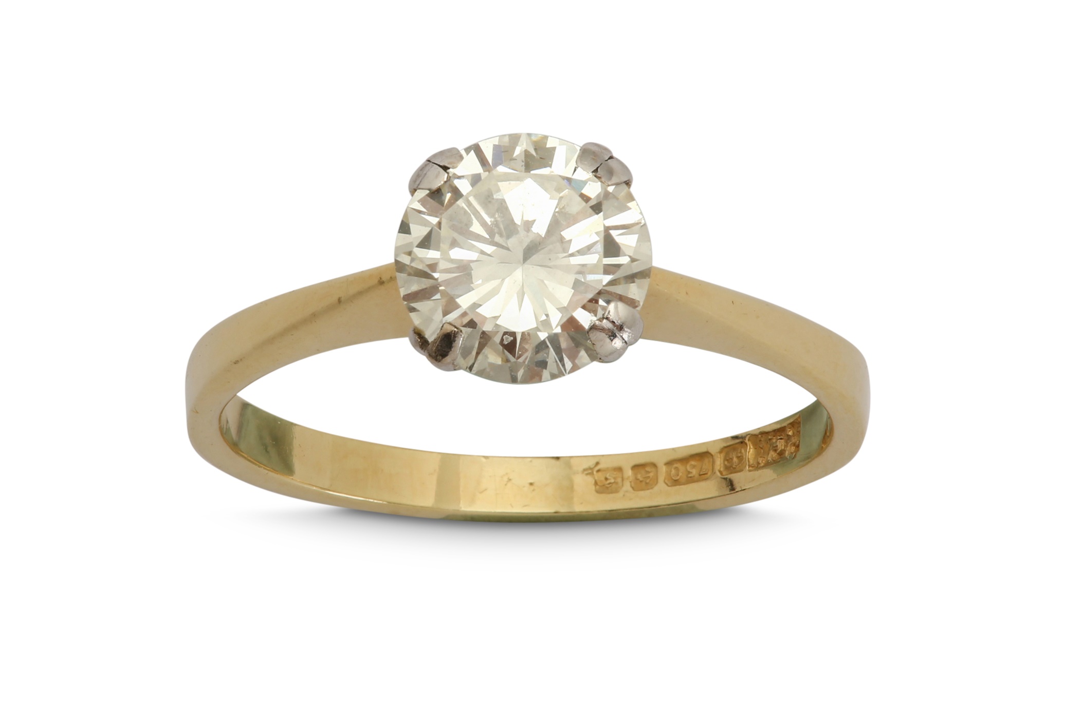 A diamond single-stone ring