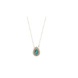 Noor | A turquoise and diamond pendant necklace