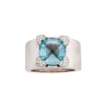 Chopard | A blue topaz and diamond ring