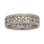 A diamond eternity ring