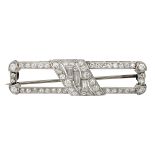 An Art Deco diamond brooch, circa 1925