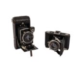 ♦ A Pair of Early and Unusual Zeiss Ikon 127 Folding Film Cameras