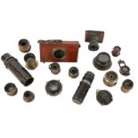 A Good Selection of 19th Century Brass Lenses
