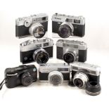 Group of 35mm Coupled Rangefinder & Other Cameras.