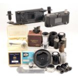Group of Mixed Leica Accessories, inc Leitz 5cm Viewfinder