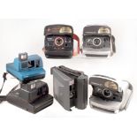An Uncommon Blue Polaroid 600 & Other Instant Cameras
