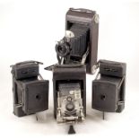 Two Folding Thornton Pickard Roll Film Cameras & Others.