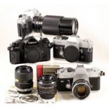 Canon A-1 & FT QL Bodies & Other Canon Items.