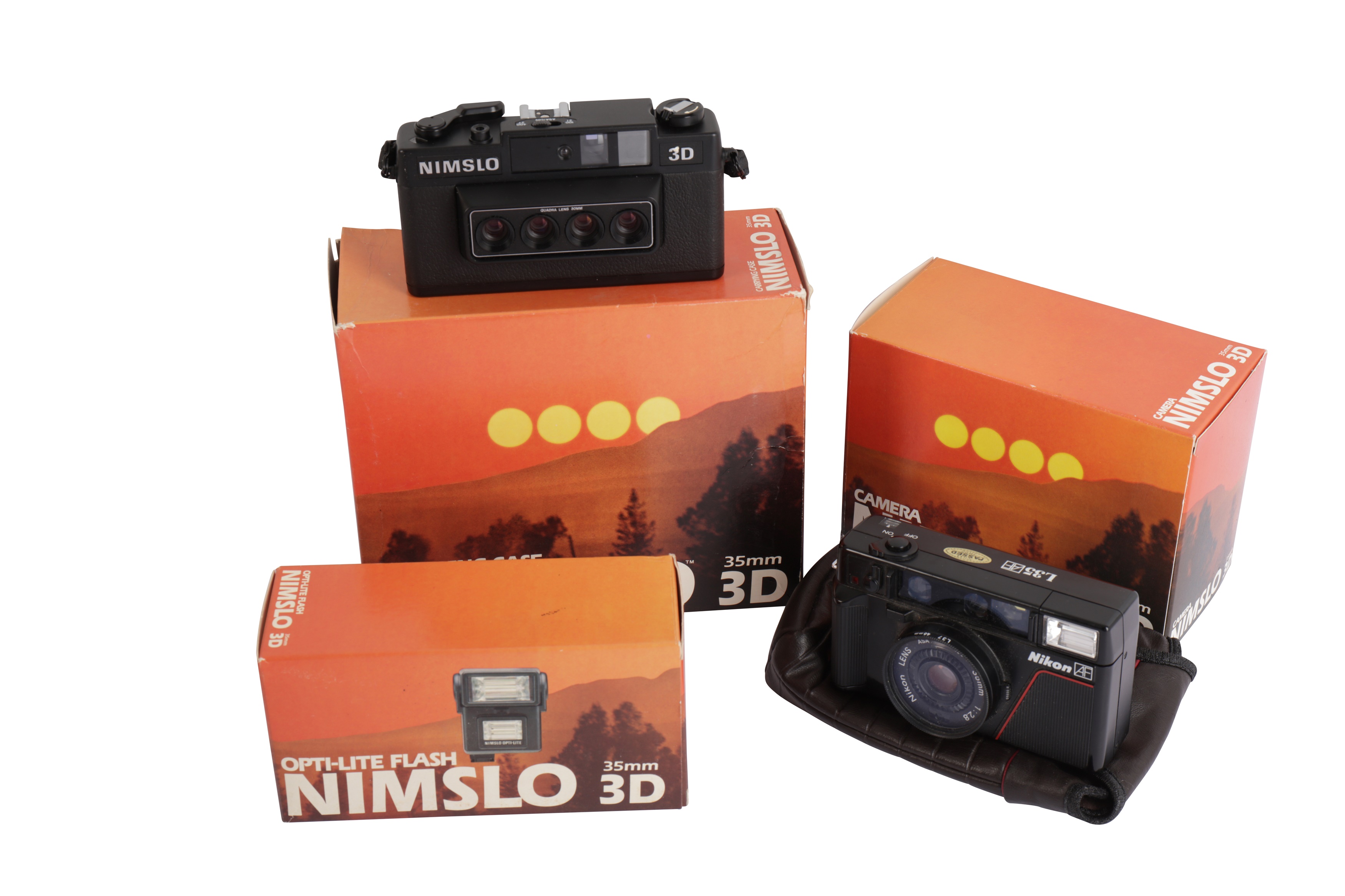 A Nimslo 3D 35mm Camera