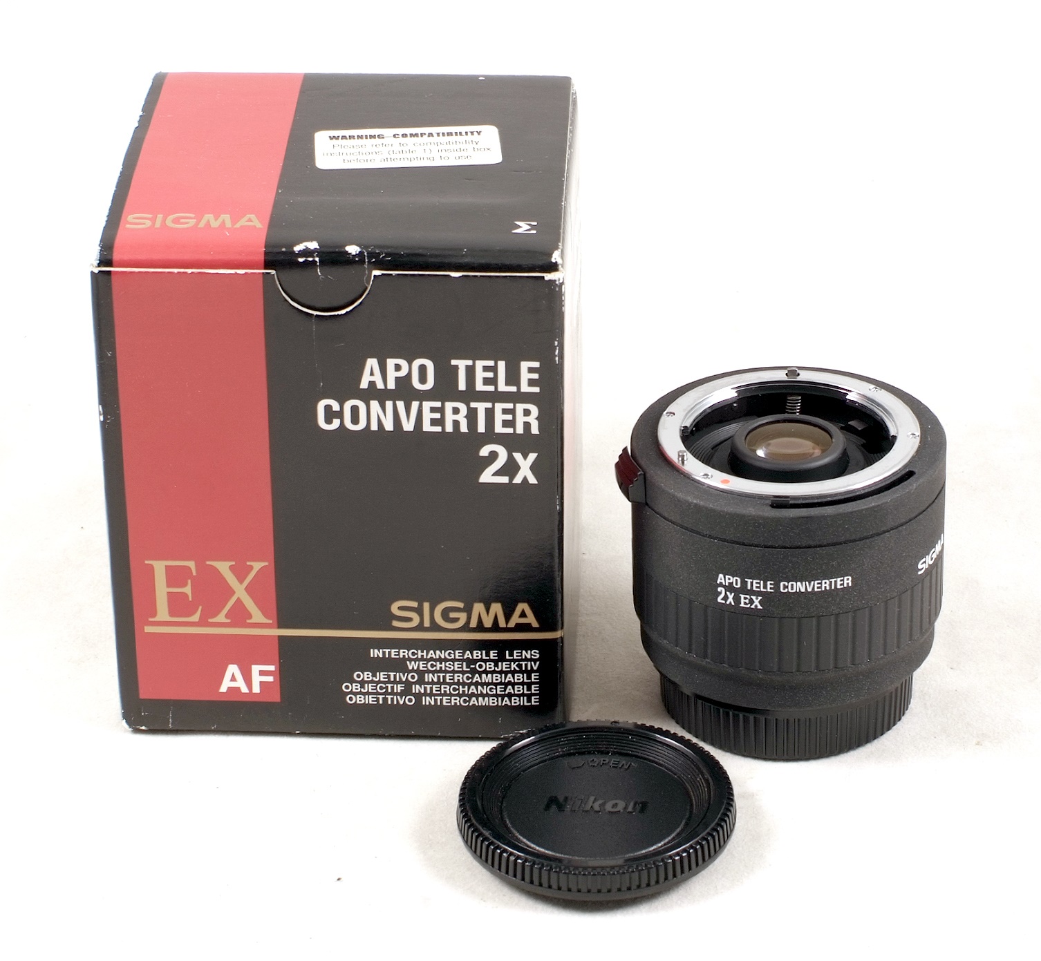 Nikon Fit Sigma EX 2x APO D Converter for Telephoto Lenses.