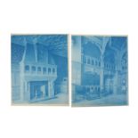 British Architecture and interiors - Cyanotypes c.1880s