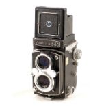 Yashica 635 TLR with 35mm Conversion Set Fitted.