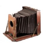 An Unnamed 12 x10 inch Wood & Brass Camera for SPARES or REPAIRS