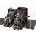 An Uncommon Ernemann Heag XV & a SOM Folding Plate Camera