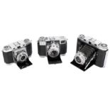 A selection of Zeiss Ikon Folding Cameras